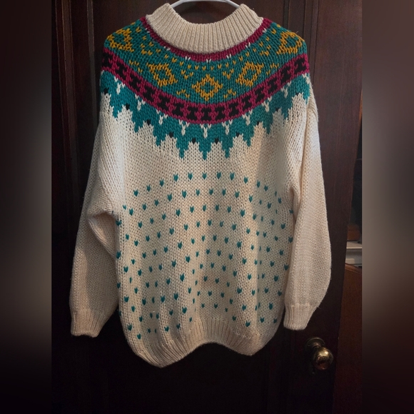 Item II Sweaters - Vintage Item II Handknit Sweater- Size Medium